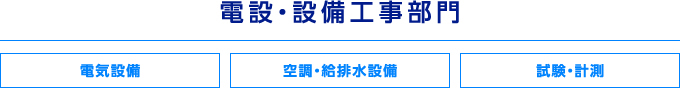 電設・設備工事部門